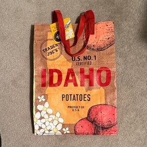 Trader Joe's Idaho Potatoes Reusable Tote - Red & Tan